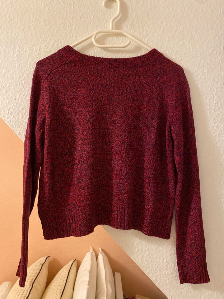 H&M Strickpullover bordeauxrot in Worms