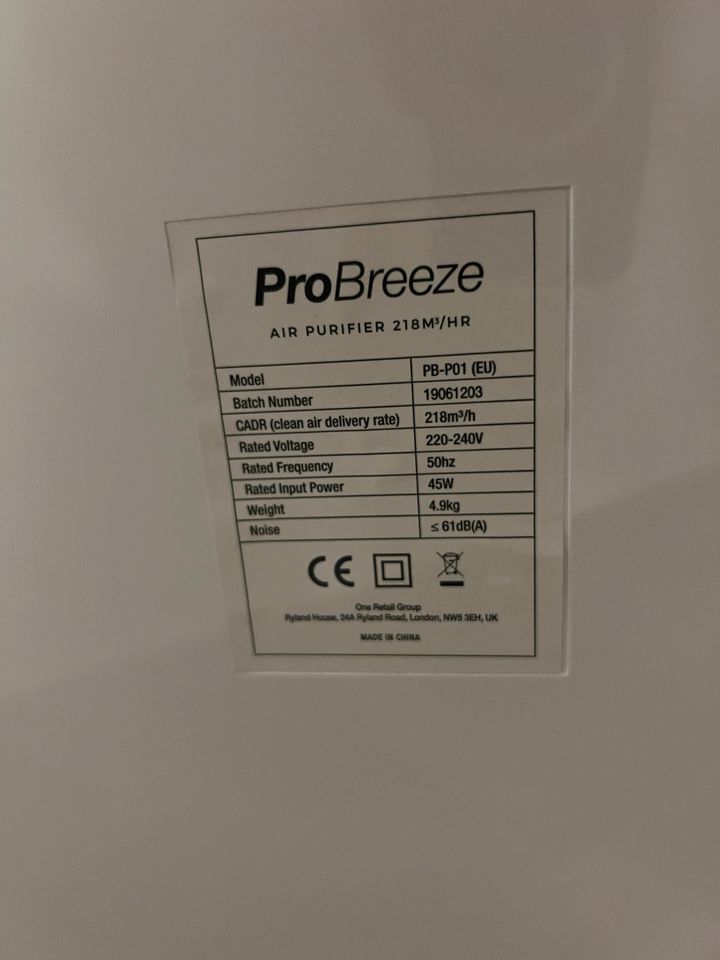 Luftfilter ProBreeze in Berlin