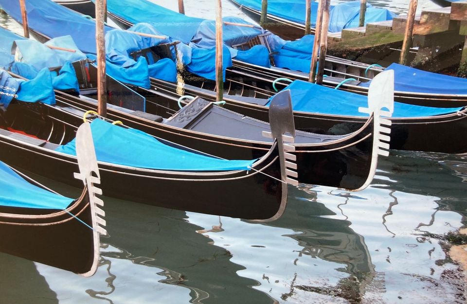 "Le gondole dormienti", Original Venedig-Foto auf Alubonde in Bad Krozingen