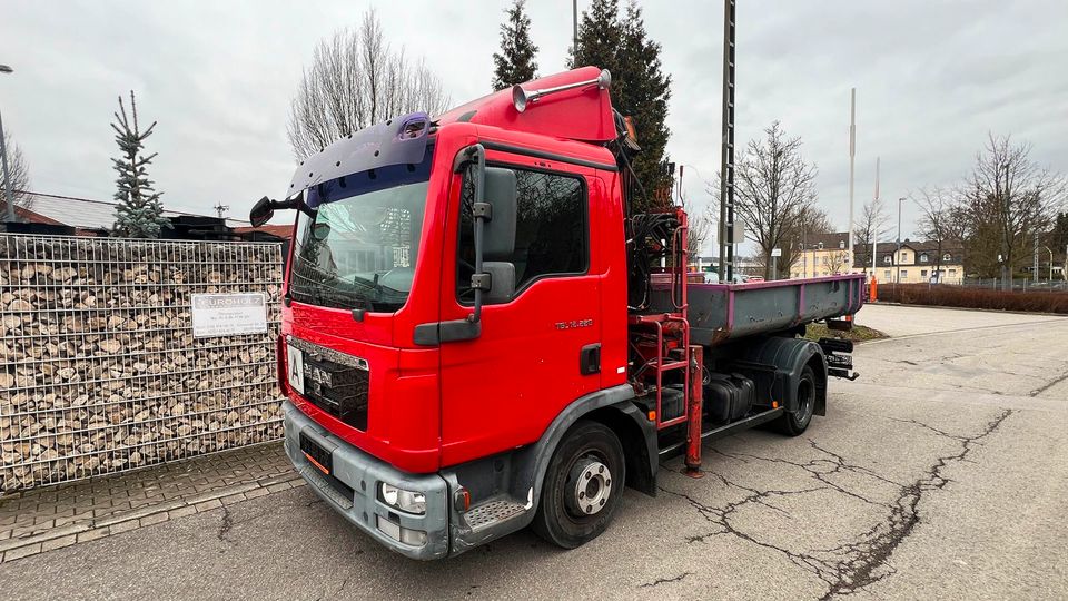 LKW MAN TGL 12.220 Kran Palfinger PK 7000, Abrollcontainer, AHK in Hagen