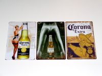3x Blechschilder 20x30cm Corona mexikanisches Bier Pin Up Bayern - Freilassing Vorschau
