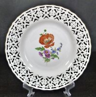 Meissen Große Durchbruchschale Bunte Blume 3 - Ø ca. 30 cm Rheinland-Pfalz - Emmelshausen Vorschau