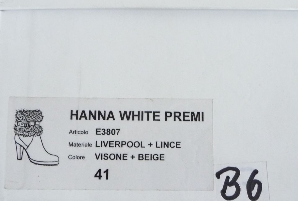 Damenstiefeletten - HANNA WHITE - Gr. 41 in Beilngries