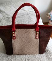 Handtasche "Jane Shilton", rot/beige/braun Baden-Württemberg - Bühlertal Vorschau