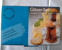 Gläserset 6 Trinkgläser mit Untersetzern München - Moosach Vorschau
