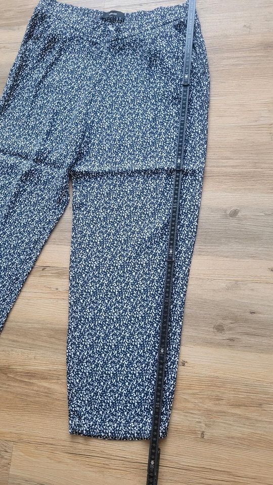 SOMEDAY Stoffhose 42 L XL blau weiß Sommerhose straight neuwertig in Lippstadt