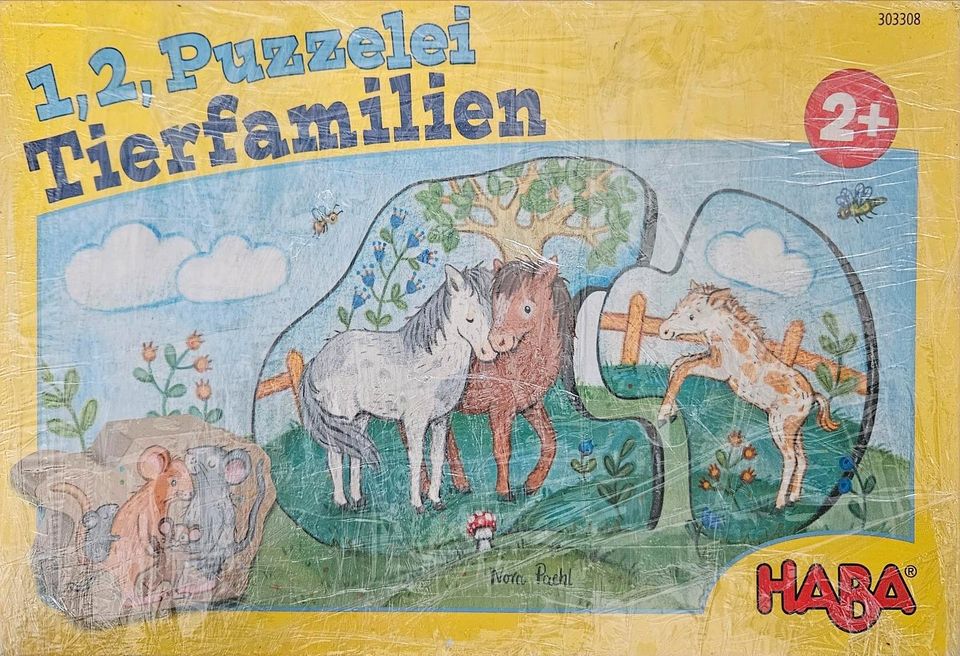 Haba 1,2 Puzzelei Tierfamilien in Breitscheid