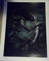 Aliens signierte Lithographie John Bolton 1991 Dark House Comics Niedersachsen - Geestland Vorschau