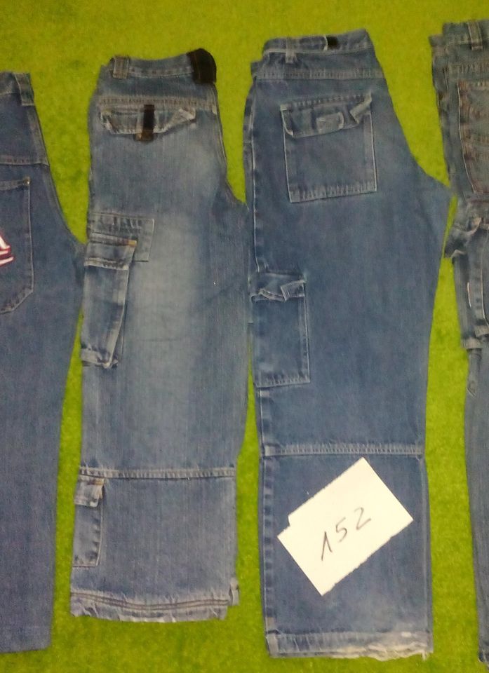 1-7 Jeans blau Jungen gerade weit auch Thermo Gr.152 US12 in Nessetal