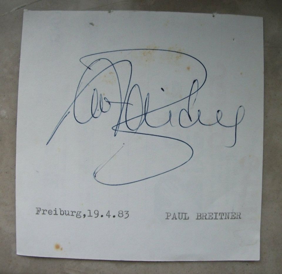 Autogramm Paul Breitner, Ex-Fußball-Nationalspieler, Handschrift in Freiburg im Breisgau