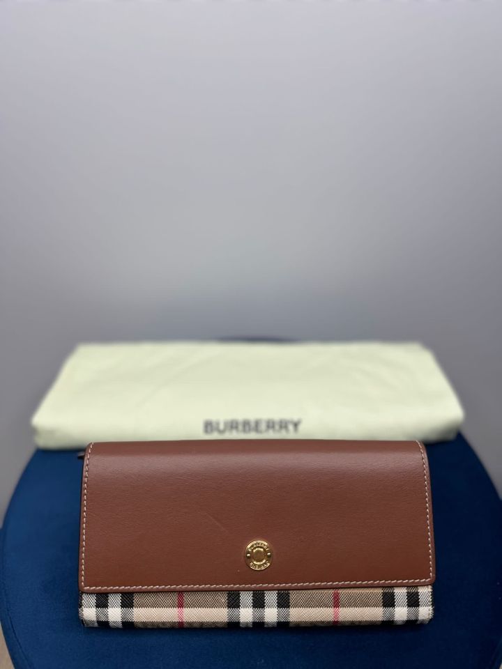 Burberry Damen Geldbeutel/Geldbörse Nova Check Braun in Wolnzach