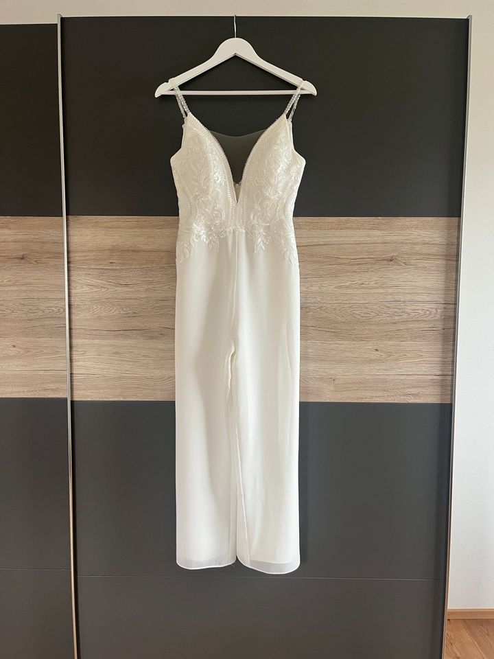 Jumpsuit / Hosenanzug ivory in Warthausen