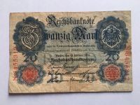 20 Mark Reichsbanknote, Berlin 1914 Baden-Württemberg - Nürtingen Vorschau