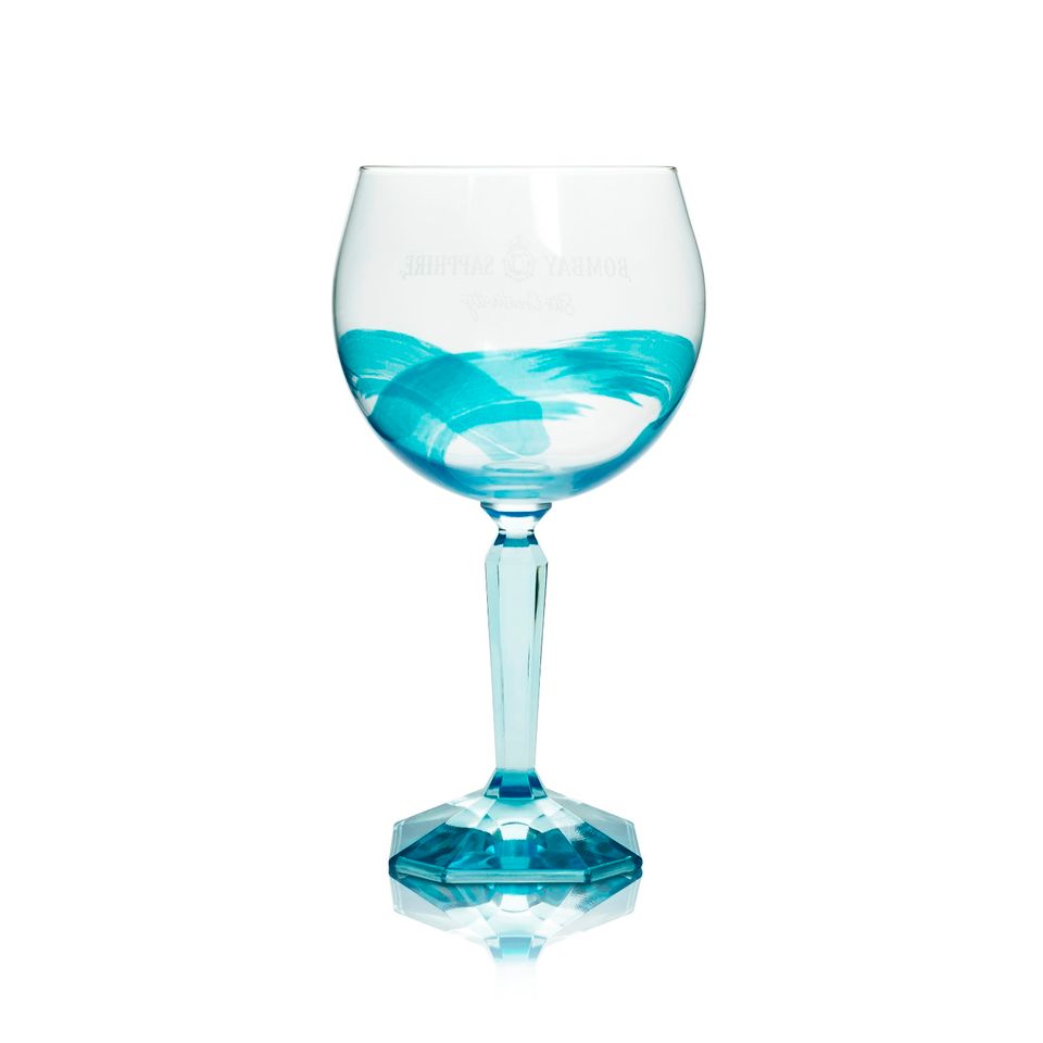 6x Bombay Sapphire Gin Glas 68cl Ballon Gläser blau Sonderedition in Pforzheim