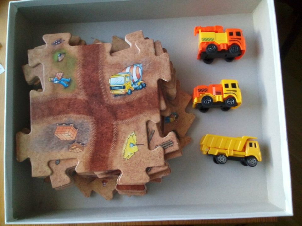 Abenteuerpuzzle "Baustelle" mit 3 Spielzeugautos in Göppingen