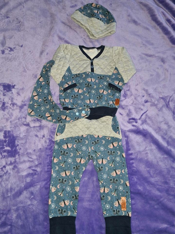 Handmade Mädchen oder Jungen Set Schmetterlinge Gr 74 in Bördeland