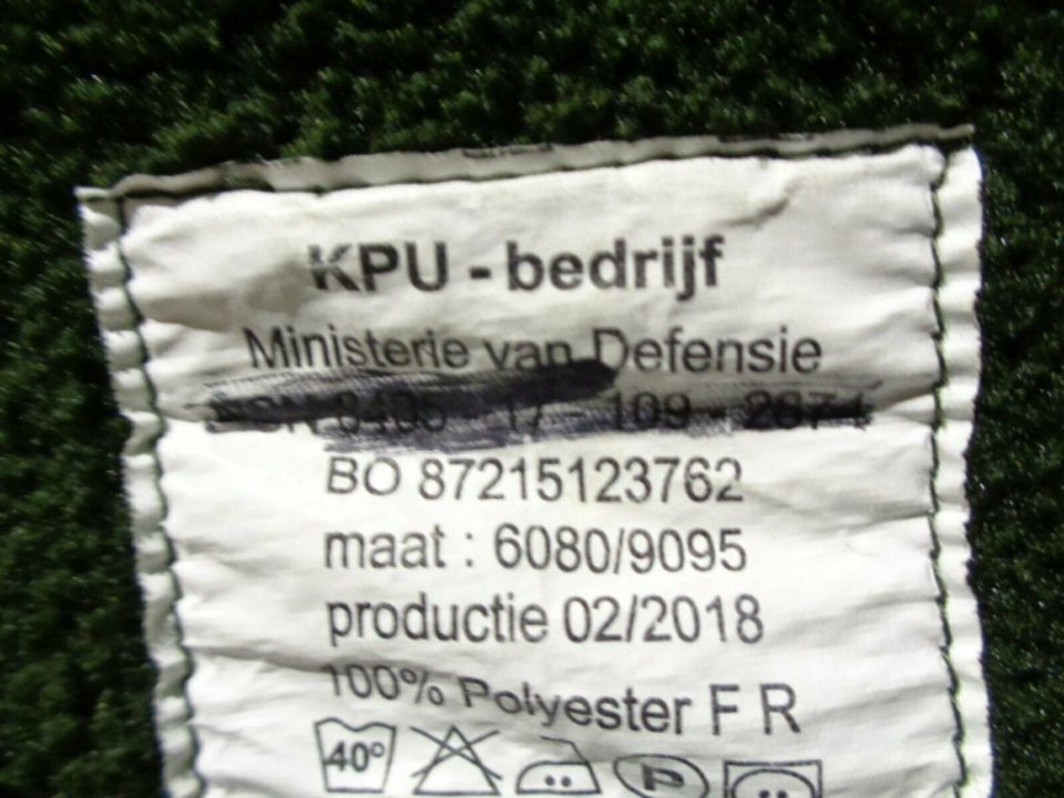 Orig.NL Armee Fleecejacke Kälteschutz 100% Poly FR - grün Medium in Herzogenrath