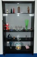 offene Vitrine, Regal, Holz, schwarz  (1,90 m hoch, 0,94 m breit) Aachen - Aachen-Haaren Vorschau