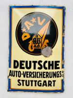 ‼️ EMAILSCHILD DAV Stuttgart Auto Emailleschild um 1930 Saarland - Schiffweiler Vorschau