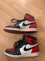Nike Air Jordan 1 Retro High Bred Toe Sneaker Schuhe rot 42.5 EU West - Höchst Vorschau