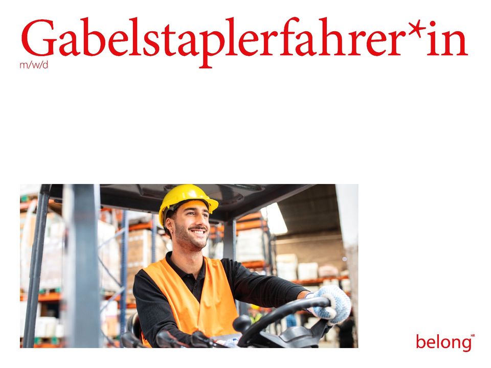 Gabelstaplerfahrer*in (m/w/d) - Bobenheim-Roxheim in Bobenheim-Roxheim