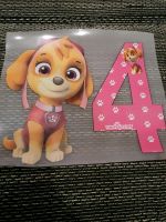 Paw Patrol Geburtstag Tshirt Zahl 4 rosa Bügelbild Aufkleber Sky Baden-Württemberg - Donaueschingen Vorschau