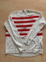 Benetton Pullover oversize rot/weiß Gr. XS Bayern - Benediktbeuern Vorschau