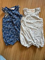 H&M Romper/Spieler/ Jumpsuit kurz 74 blau/weiß Blumen Dresden - Kleinzschachwitz Vorschau