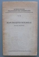 Jean-Jacques Rousseau. Pages Choisies Münster (Westfalen) - Mauritz Vorschau