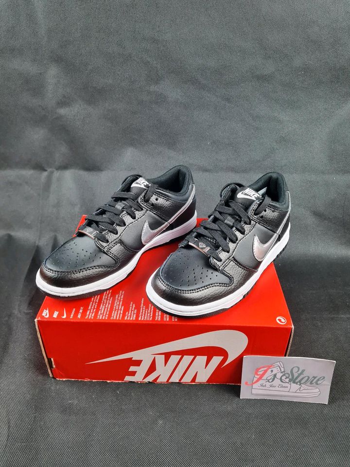 **NEU**|Nike Dunk Low(GS)Kids|Black/Chrome-Iron Grey-White|Gr.36 in Frechen