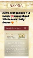 Ich suche ein bis zwei Wannda tickets 18.5. München - Au-Haidhausen Vorschau