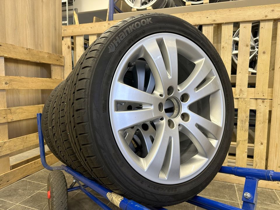 TOP ➡️ 17 Zoll ORIGINAL Mercedes Benz W204 C-Klasse Alufelgen Doppelspeiche Sommerräder ➡️ A2044010402 ➡️ Silber Felgen 5x112 ET47 7,5x17 225/45 R17 Sommer Reifen Sommerreifen 5mm in Bünde