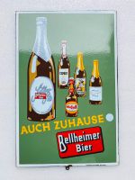 ‼️ EMAILSCHILD Bellheimer Bier Emailleschild um 1950 Saarland - Schiffweiler Vorschau