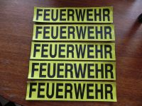 Feuerwehr Rückenschild 38 x 8 cm Klett in Gelb für Feuerwehrjacke Nordrhein-Westfalen - Erkelenz Vorschau