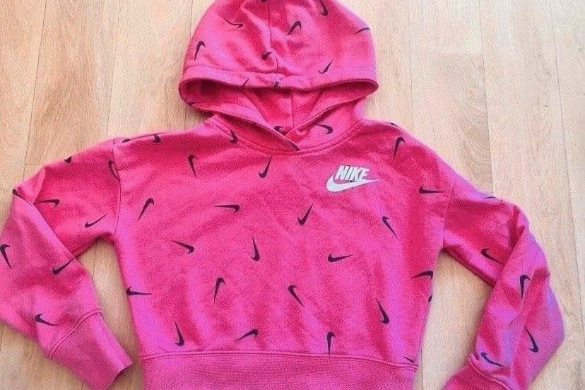 Nike Crop Hoodie Pullover Kapuzenpullover Pink ❤️ in Stralsund