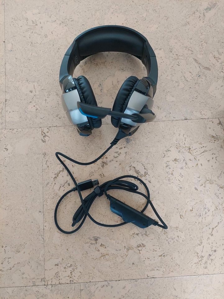 CSL 7.1 USB Gaming Headset GHS201 schwarz/blau in Harsum
