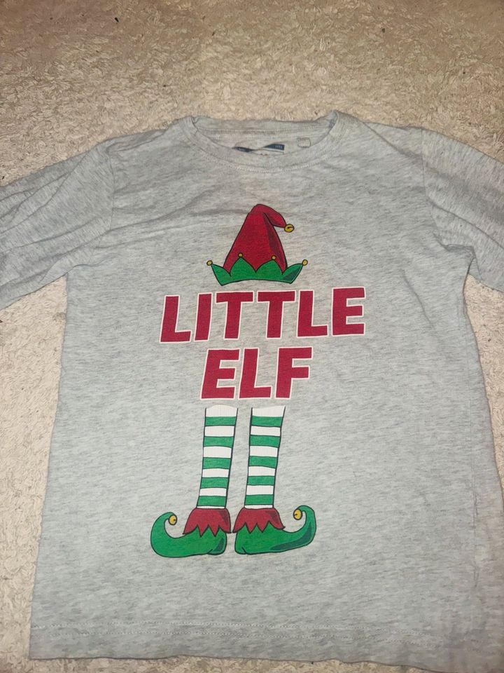 Next Xmas Langarmshirt Wichtel Pullover Elf Weihnachtsshirt 104 in Werne