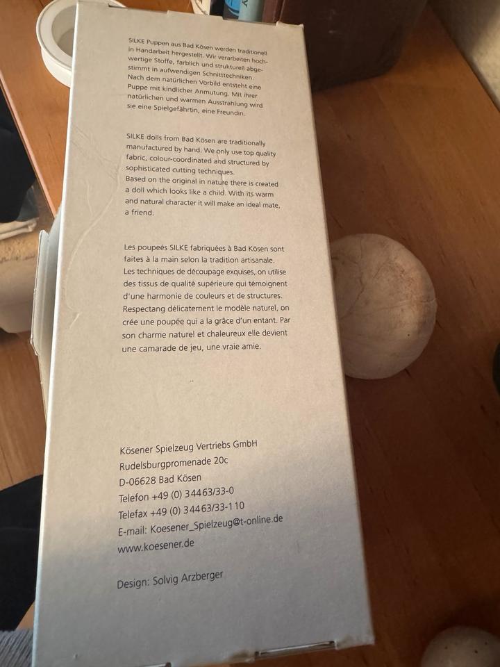Kösen Frieda Gliederpuppe Waldorfpuppe Stoffpuppe Montessori in Teltow