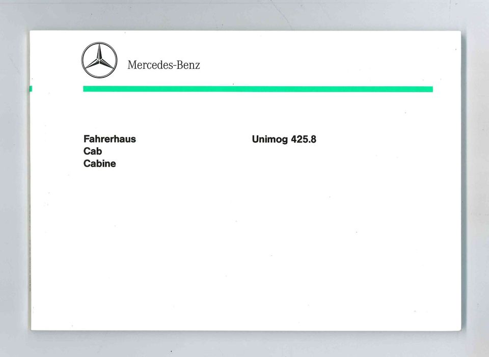 Original Mercedes-Benz Ersatzteilband/Teile Bildband Unimog 425.8 in Alfeld (Leine)