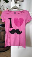 T-Shirt M 38 pink rosa Mustache Schnurrbart Dresden - Seevorstadt-Ost/Großer Garten Vorschau