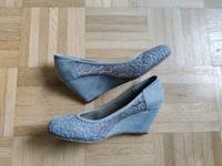 Anna Field Wedges grau Spitze Sandalen 38 Spitze Kr. München - Unterschleißheim Vorschau