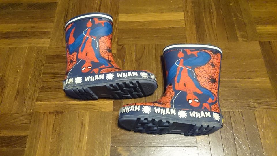 Spiderman Gummistiefel ungefüttert Größe 26 in Eresing