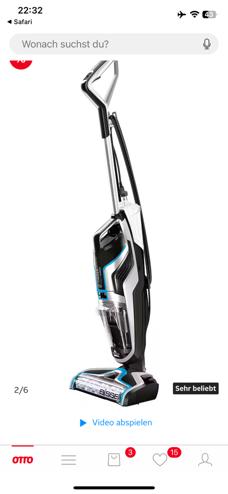 Bissell crosswave pet pro Nass-Trocken-Sauger / Dry-Wet Vacuum in Berlin