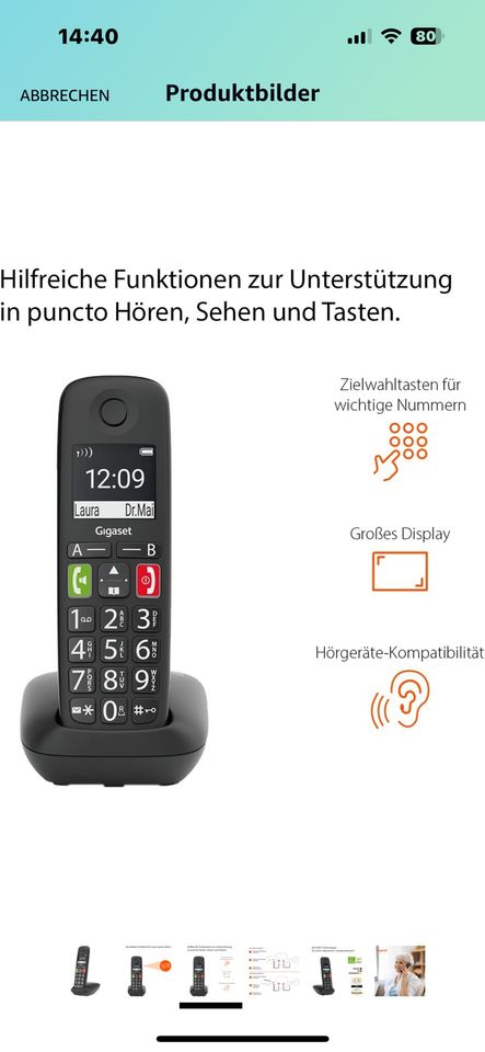 Telefon Gugaset -  nagelneu für Hörgerät kompatibel in Aalen