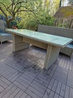Gartentisch Tisch Terrasse Rattan 200 x 100 cm Polyrattan grau Bayern - Weidenbach Vorschau