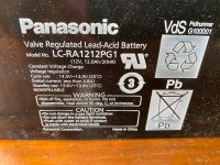 Batterie Panasonic LC-RN1212PG1 Akku 12 Volt 12Ah Bayern - Gaimersheim Vorschau