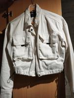 Weiße Bomber-Jeansjacke in Gr. M Hessen - Brechen Vorschau