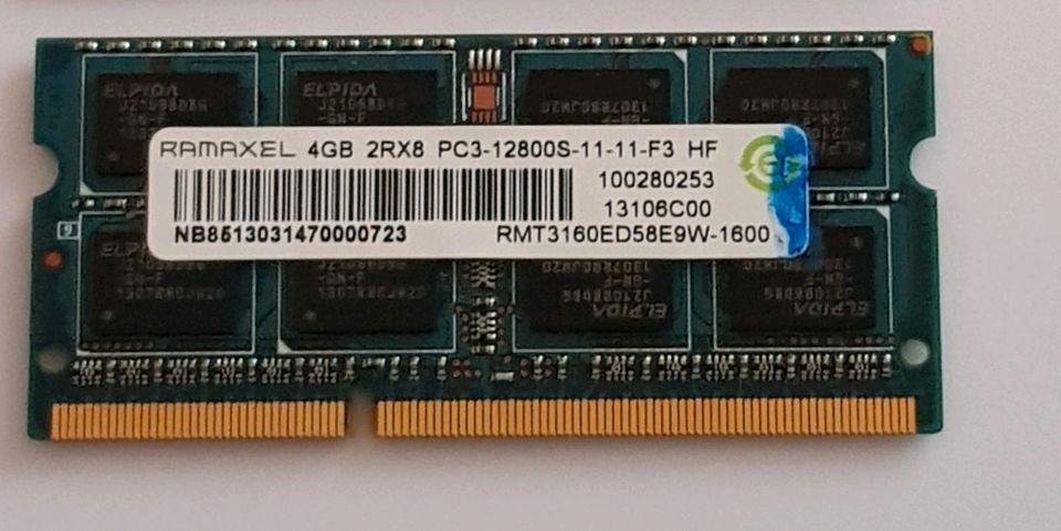 Speicher PC3 4GB in Petersberg