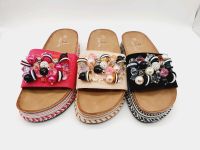 Sandalen Damen Schuhe Pantoletten Strass schwarz beige Fuchsia Bielefeld - Bielefeld (Innenstadt) Vorschau