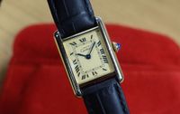 CARTIER 20 mm TANK Vermeil 925 Silber Ref. 5057001 Quarz gold Kr. München - Gerblinghausen Vorschau